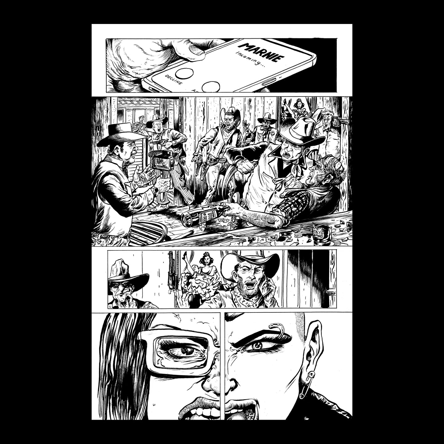 ORIGINAL AMERICAN CAPER ARTWORK BY CHRIS ANDERSON: ISSUE 1, PAGE 17