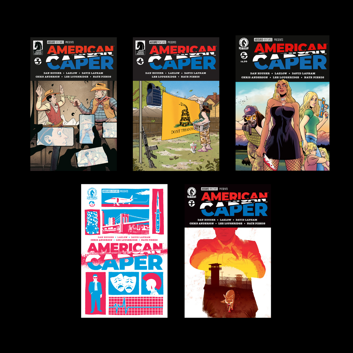 AMERICAN CAPER BACK ISSUE BUNDLE (ISSUES #3-7)