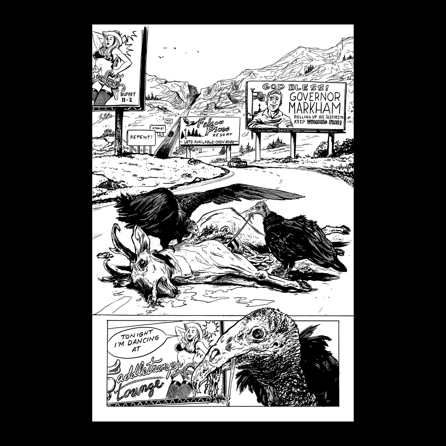 ORIGINAL AMERICAN CAPER ARTWORK BY CHRIS ANDERSON: ISSUE 1, PAGE 15