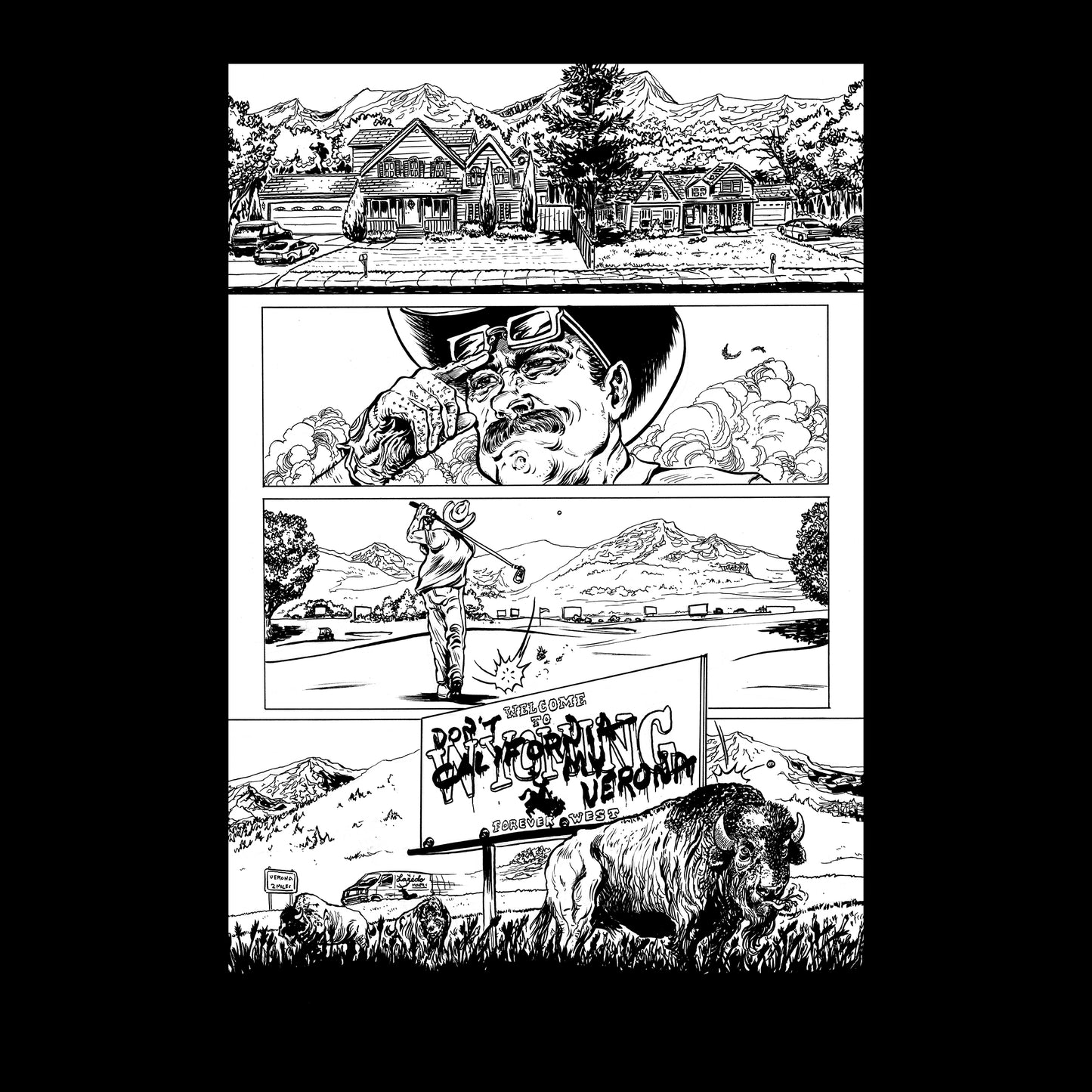 ORIGINAL AMERICAN CAPER ARTWORK BY CHRIS ANDERSON: ISSUE 1, PAGE 1
