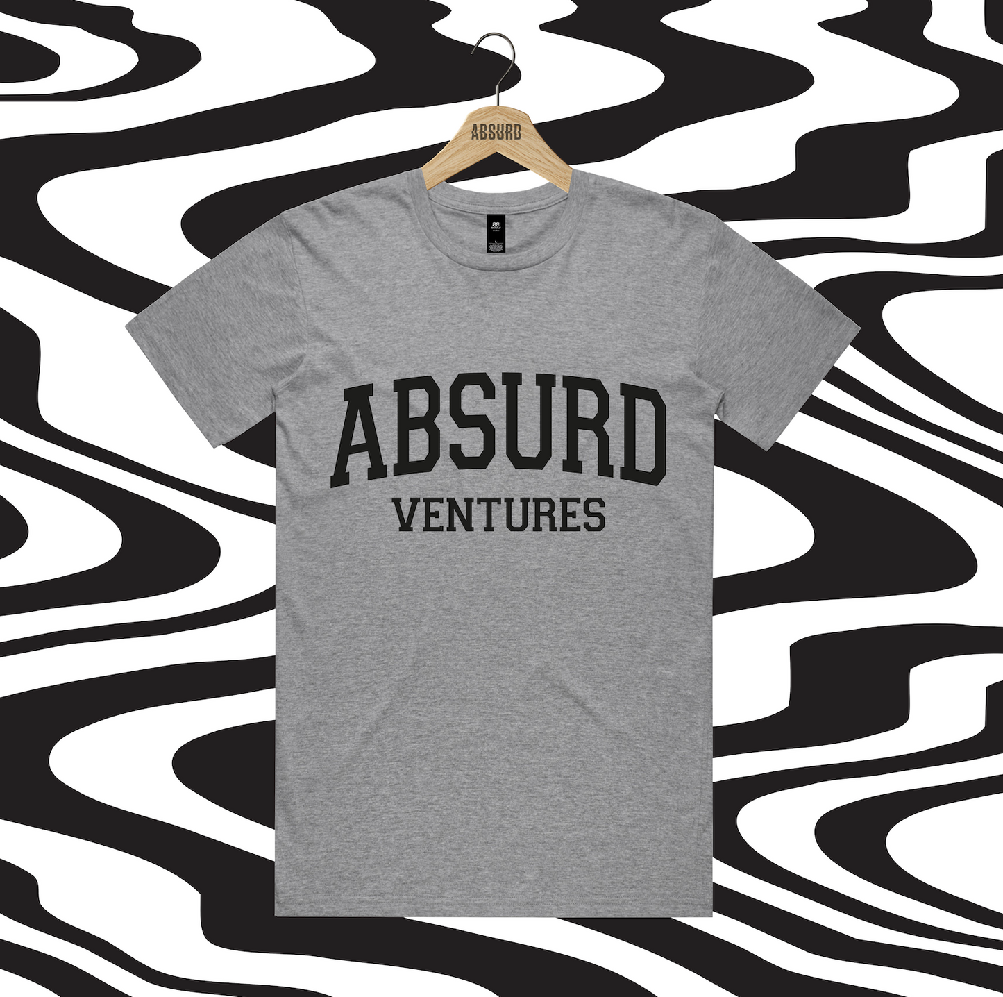 Absurd Ventures Collegiate T-Shirt Front