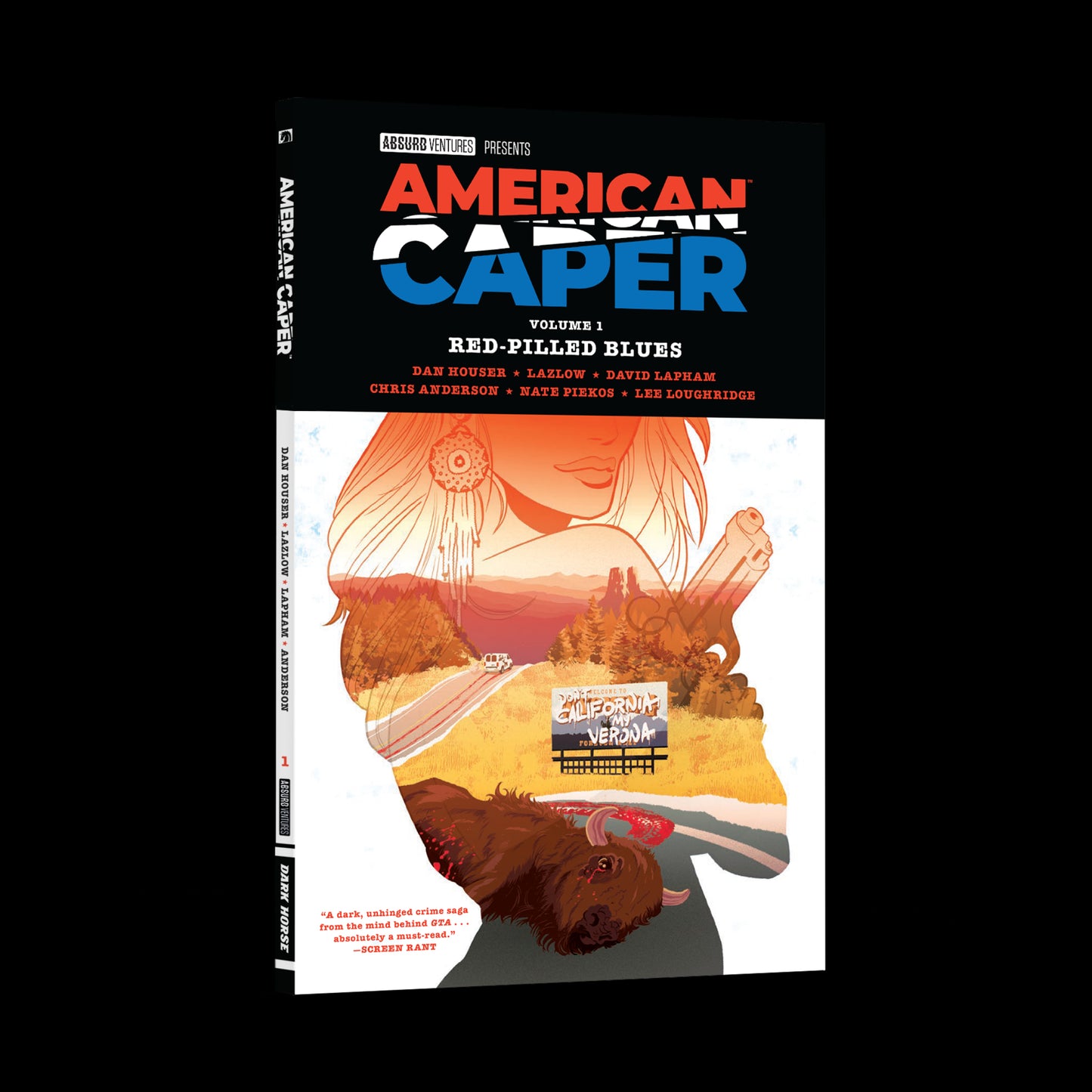 AMERICAN CAPER VOLUME 1: RED-PILLED BLUES (TRADE PAPERBACK COLLECTION) (PRE-ORDER)